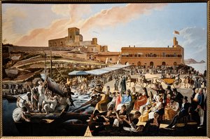 La mattanza del atún en Solanto ante la presencia de la familia real de Paolo de Albertis