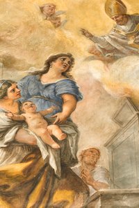 Frescos que representan la vida de San Cataldo de Paolo di Matteis