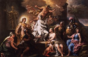 Pigmalión y Galatea de Paolo di Matteis