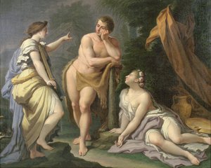 La elección de Hércules de Paolo di Matteis