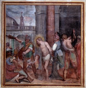 Pasión de Cristo, la flagelación de Jesús (Fresco