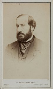 Retrato de Émile Augier 1820-1889 de Paris . Photo studio Reutlinger
