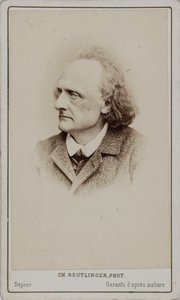 Retrato del pianista y compositor Henry Litolff 1818-1891