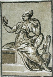 Prudencia, por un artista anónimo de Parmigianino 
