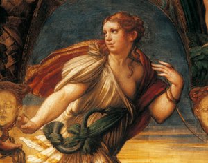 Leyenda de Diana y Acteón (detalle)