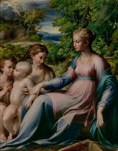 Virgen y Niño con San Juan Bautista y María Magdalena de Parmigianino