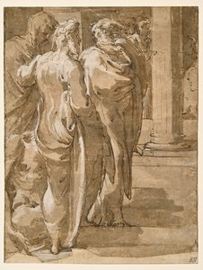 La curación del cojo (?) de Parmigianino