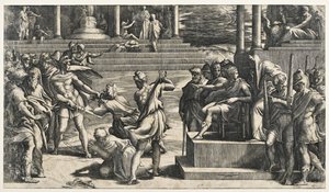 Martirio de San Pedro y San Pablo de Parmigianino