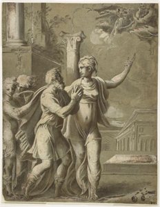Augusto y la Sibila Tiburtina de Parmigianino