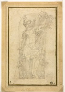 Minerva (o Bellona) en un nicho de Parmigianino