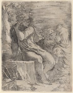 El niño y dos ancianos de Parmigianino