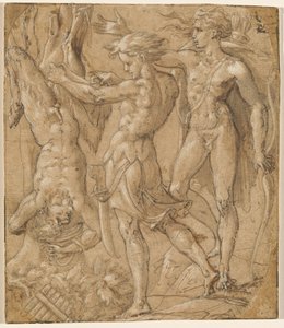 El desollamiento de Marsias de Parmigianino