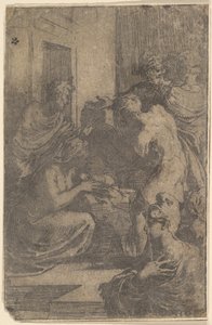 La Natividad, ca. 1527-30 de Parmigianino
