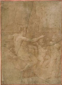 Venus con Cupido y Putto de Parmigianino