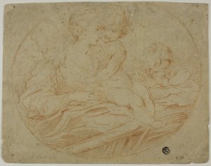 Mujer y dos niños
