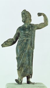 Figura de Shami, posiblemente Zeus o Poseidón, recuperada del templo en ruinas en la ciudad de Nehavand (conocida como Laodicea), Irán