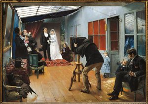 Boda en el fotógrafo de Pascal Adolphe Jean Dagnan Bouveret