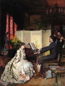 El Dúo, 1883 de Pascal Adolphe Jean Dagnan Bouveret