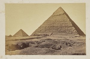 [Pirámides de Giza, Giza] de Pascal Sébah
