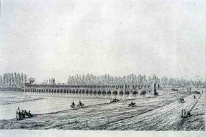 Puente de Allah Verdi Khan, en Isfahan, de 