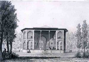 Pabellón de los Ocho Paraísos, en Isfahan, de 