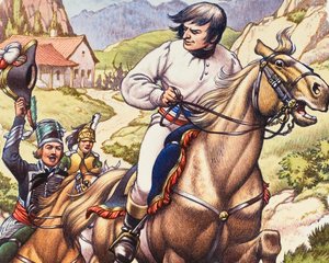 Napoleón escapa por los pelos con una patrulla de caballería austriaca pisándole los talones