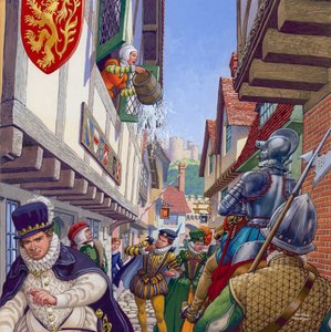 Fontanería primitiva (gouache sobre papel)