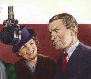 Tommy Handley, estrella de la ITMA (gouache sobre papel)