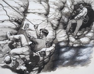 Arqueólogos escaladores