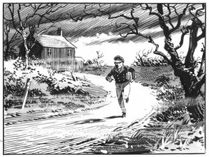 Ilustración para Grandes esperanzas de Charles Dickens (pluma y tinta)