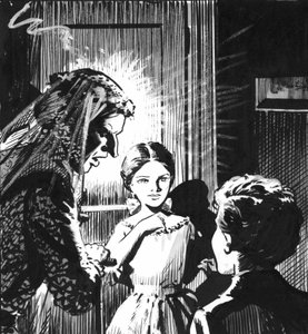Ilustración para Grandes esperanzas de Charles Dickens (pluma y tinta) de Pat (1907 95) Nicolle