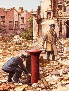 Continuación de los servicios durante el Blitz de Pat (1907-95) Nicolle