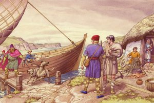 San Patricio de Irlanda (gouache sobre papel)