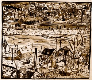 Ciudad, 2013 (lápiz)