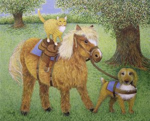 All Part of the Fun (óleo sobre lienzo) de Pat Scott