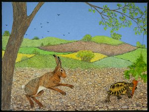 Tortuga y liebre de Pat Scott