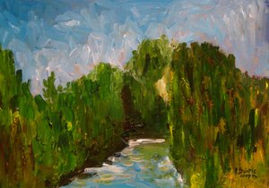Río serpenteante, 2009 de Patricia Brintle