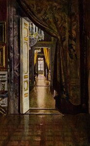 Palazzo Pitti, Florencia (litografía en color)