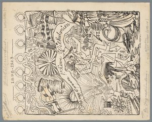 25 aniversario del gobierno de Guillermina Celebración del jubileo 1898-1923 (título sobre objeto) de Patricq Kroon (signed by artist)