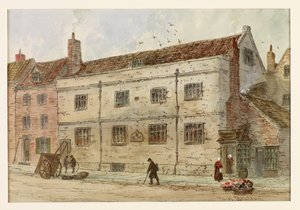 Old Grammar School, finales del siglo XIX-principios del XX (acuarela y lápiz) de Paul (1866 1938) Braddon