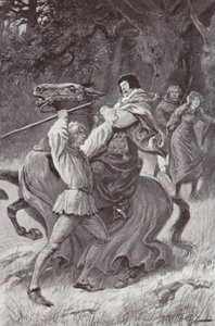 Ilustración para The Cloister and The Hearth de Charles Reade de Paul (after) Hardy