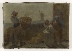 Historia del trigo: Le Criblage: Boceto para la escuela de la calle Dombasle