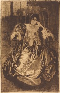 El vestido de seda, 1887 de Paul Albert Besnard
