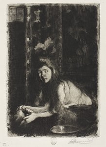 Mujer con un jarrón, 1894 de Paul Albert Besnard