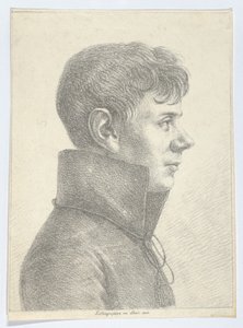 Retrato de un Joven de Perfil, 1808 de Paul Anton Skerl