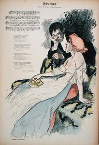 Neurosis, ilustración para un poema de Jean Grandeau, c.1896 de Paul Balluriau