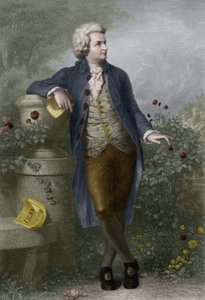 Retrato de Wolfgang Amadeus Mozart (1756-1791) en Salzburgo. Grabado por Paul Barfus (1823-1895). de Paul Barfus
