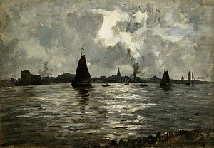 Paisaje fluvial en Unterelbe de Paul Baum