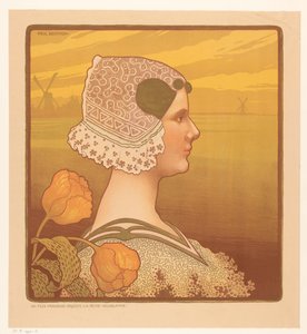Retrato de la reina Guillermina con traje
Sa très cracieuse majeste la reine Wilhelmine (título en el objeto)