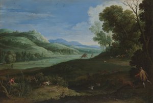 Paisaje con Cazadores de Paul Bril